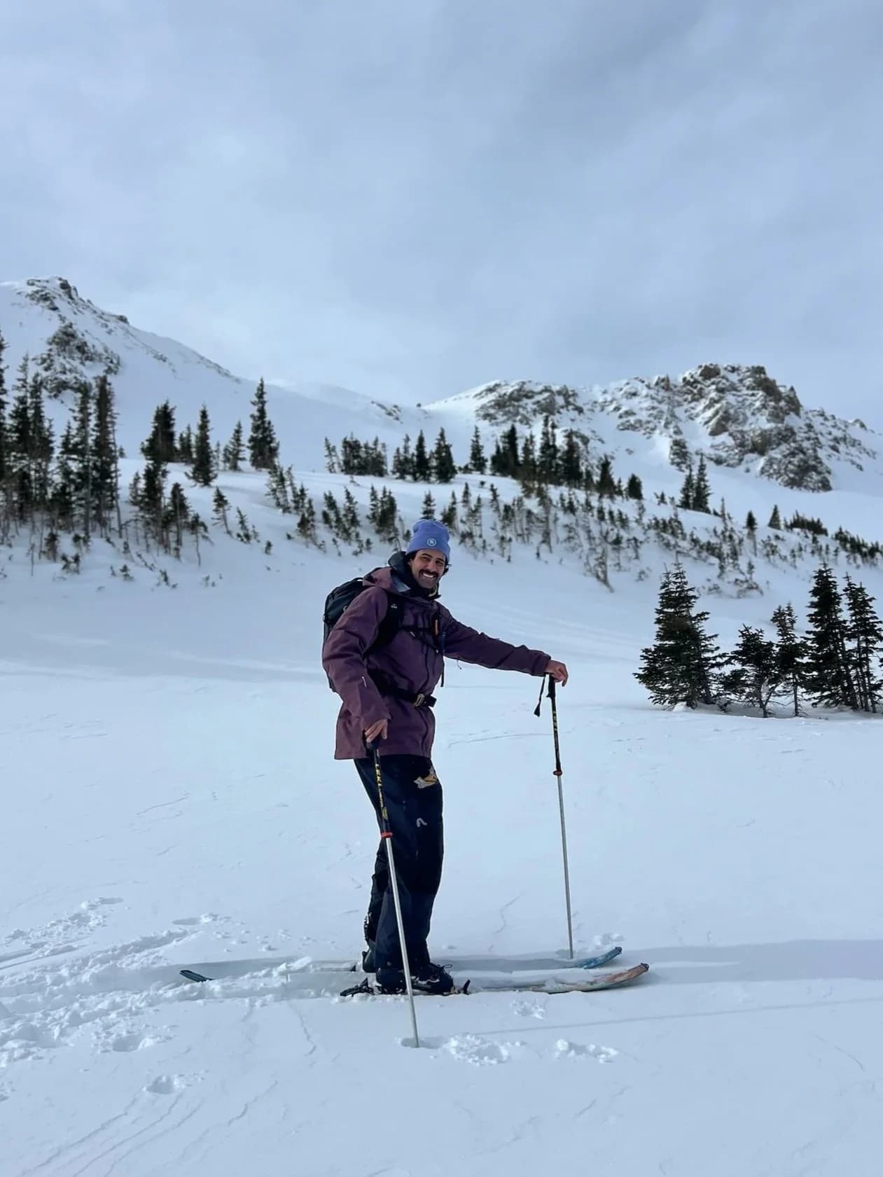 Danny Perez backcountry skiing